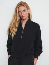 Davidson Half Zip Sweatshirt Black