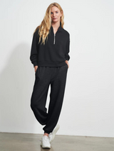 Davidson Half Zip Sweatshirt Black