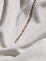 Hawley Half Zip Sweatshirt Ivory Marl