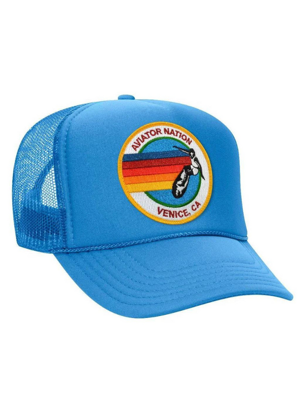 Logo Trucker Hat Light Blue