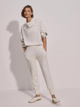 Slim Cuff Pant Ivory Marl