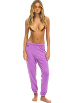 Aviator 5 Stripe Sweatpant Neon Purple