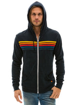 5 Stripe Hoodie Charcoal