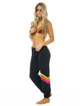 Charcoal Neon Chevron Sweatpant