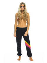 Charcoal Neon Chevron Sweatpant