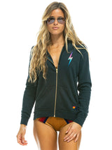 Rainbow Bolt Zip Hoodie