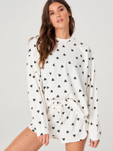Black Hearts Boyfriend Sweatshirt