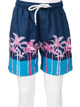Boys Swim Shorts Palm Tree Color Block
