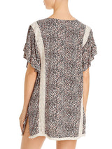 Leopard Tunic Coverup