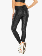 Lustrous High Rise Black Leopard