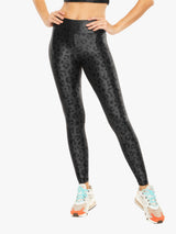 Lustrous High Rise Black Leopard