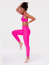 Neon Pink Selenite Mudra Bra