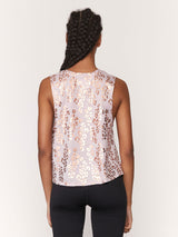 Lux Cheetah Active Crop Tank
