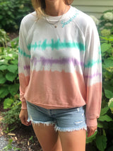 "Summer Love" Coachella Sweatshirt Peach Pearl