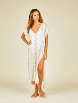 Tie Dye Snakeskin Duster Coverup