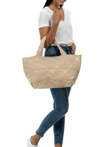 Bobbi Woven Tote Buff