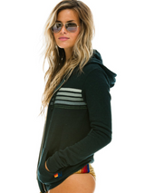 Charcoal 5 Stripe Hoodie