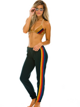 Charcoal 5 Stripe Sweatpants
