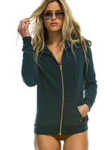 Charcoal Gold Bolt Hoodie