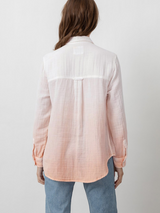 Ellis Shirt White Blush Dip Dye