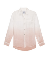 Ellis Shirt White Blush Dip Dye