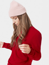 Merino Wool Beanie Faded Pink