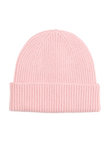 Merino Wool Beanie Faded Pink