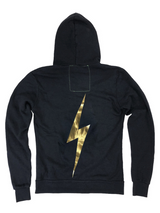 Charcoal Gold Bolt Hoodie