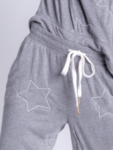 Grey Star Stitch Joggers