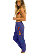 Logo Sweatpant Purple Malibu Logo