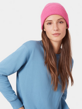 Merino Wool Beanie Raspberry Pink
