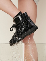 Rain Sneaker Boot Black Gloss