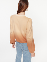 Roberta Sweatshirt Tawny Dip Dye