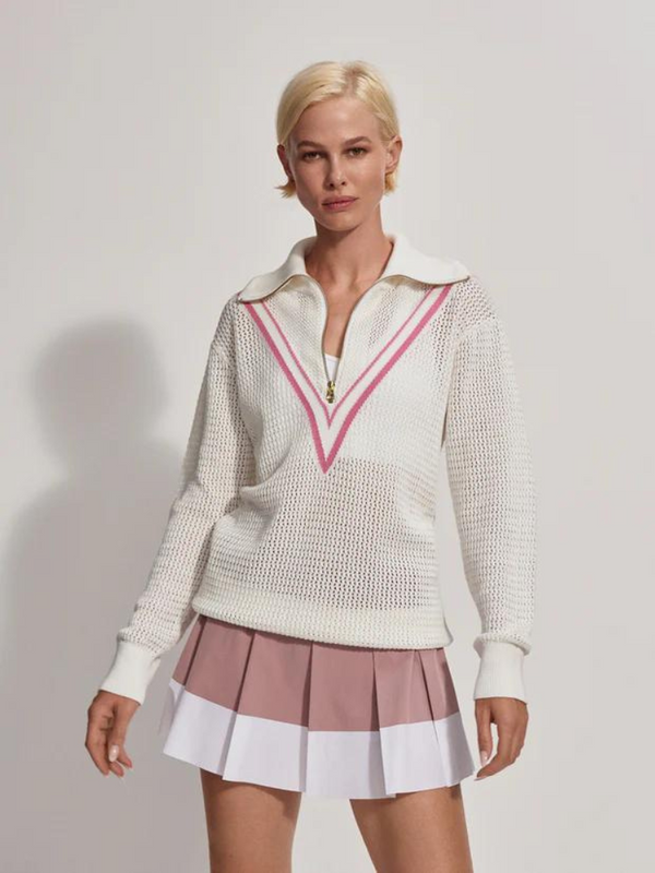 Savannah Knit White/Cashmere Rose