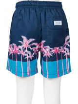 Boys Swim Shorts Palm Tree Color Block