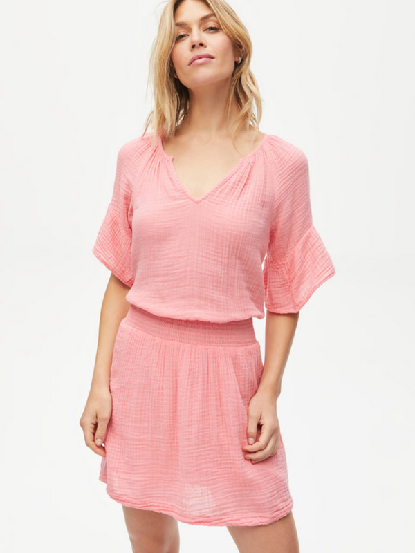 Katelyn Gauze Dress Pink