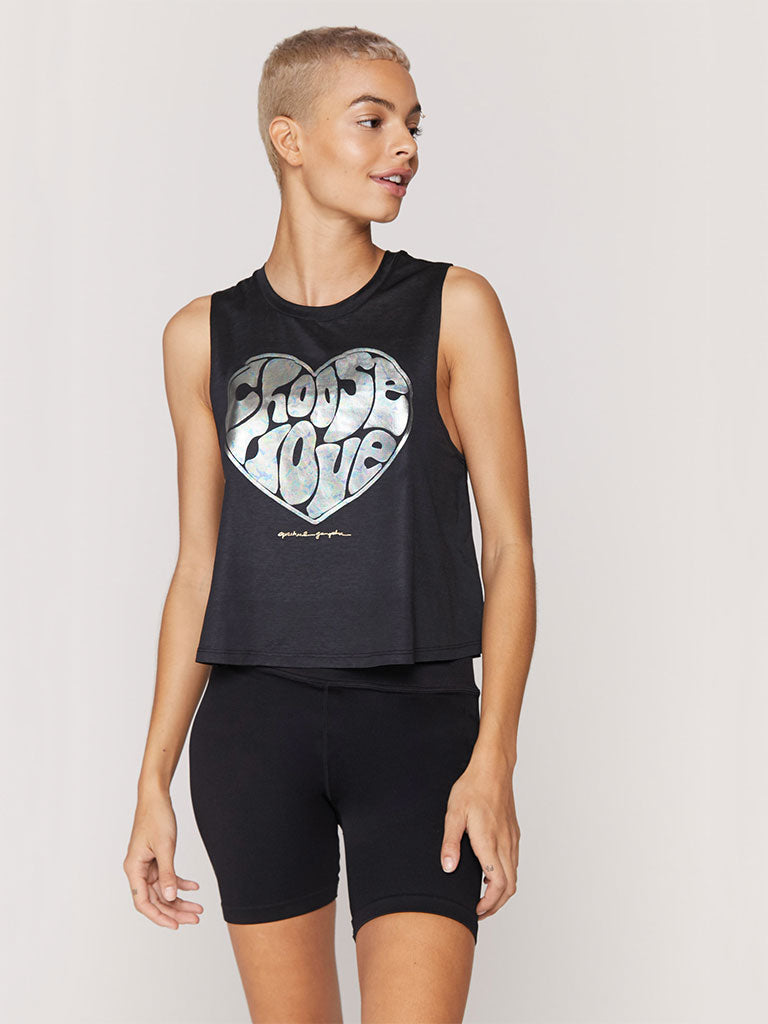 Choose Love Active Crop Tank – SWEAT CHIC