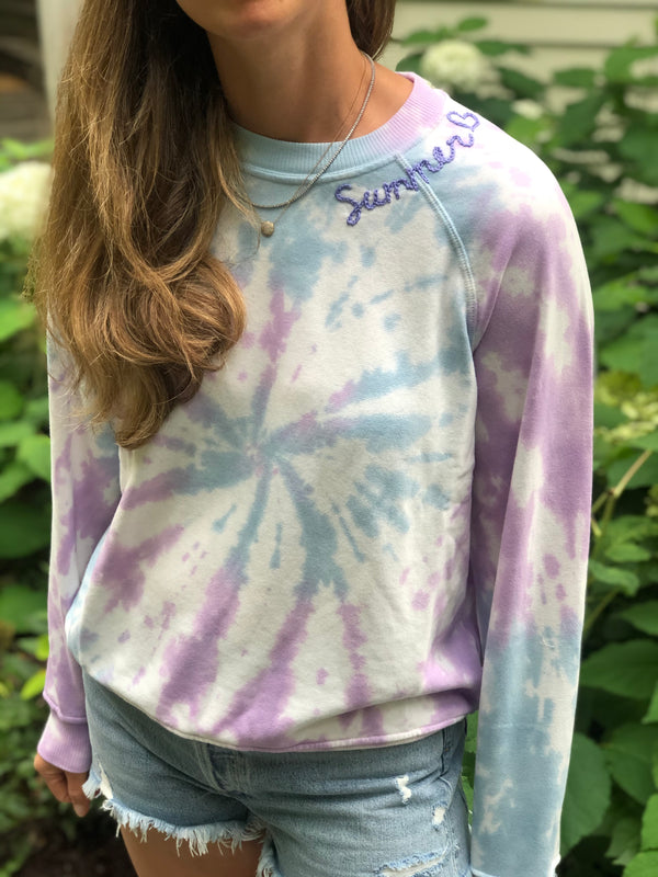 "Summer Love" Coachella Sweatshirt Lilac Breeze