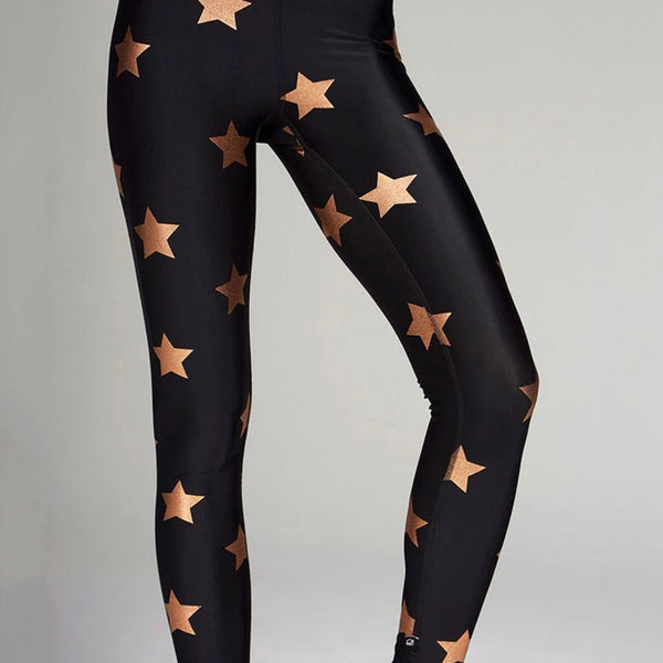 Black tights with gold stars best sale