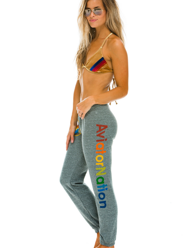 Aviator nation cream discount sweatpants